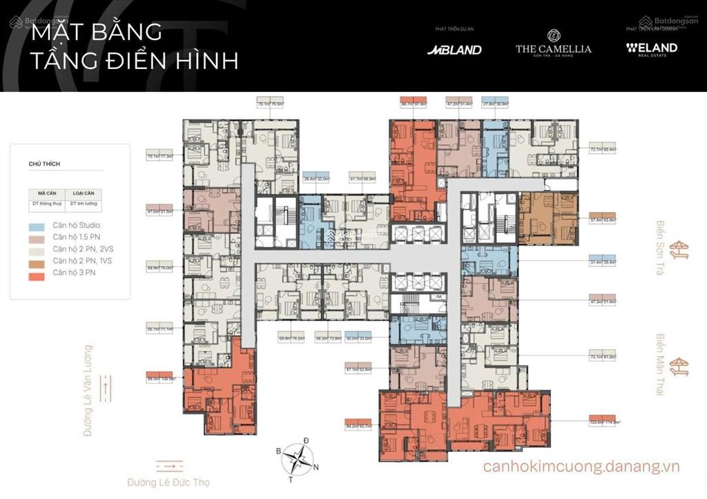Căn hộ the camellia sơn trà gần biển, kề núi sơn trà  giá từ 1,98 tỷ booking sớm hỗ trợ hoàn lại