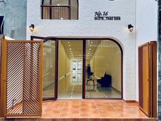 Mặt bằng mới xây rất dễ thương ngay bờ sông nguyễn văn hưởng thảo điền 4,5x34m giá thuê 55 triệu