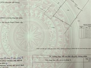 1 nền duy nhất hẻm thế lữ mặt tiền sông gần ủy ban xã tân nhựt cũ, bình chánh