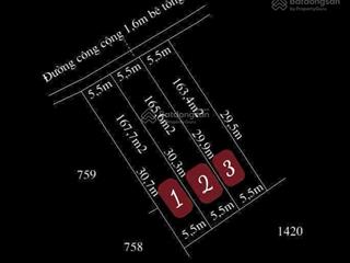 Bán nhanh nền thổ cư 167.7m hẻm cách 830d xe công 100m