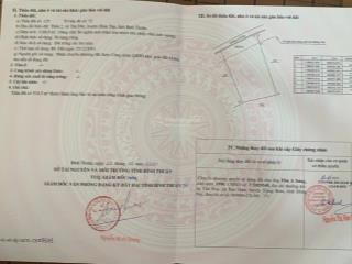 Chính chủ cần bán gấp lô đất mt đường bê tông gần quốc lộ 1a xã tân đức, hàm tân, bình thuận