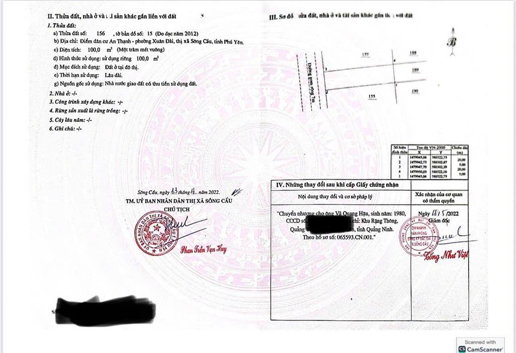 Chính chủ cần bán gâp lô đất gần biển ngay phường xuân đài, thị xã sông cầu, phú yên