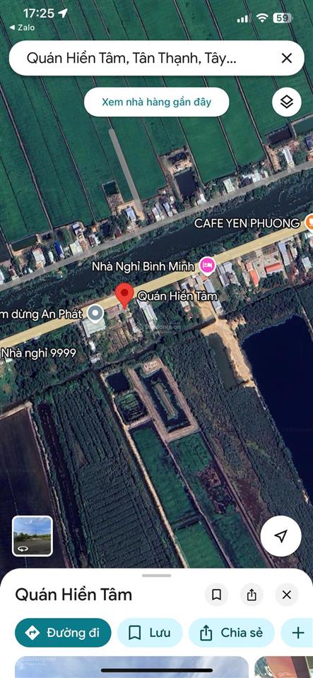 Chính chủ cần bán gấp lô đất mt quốc lộ 62 xã kiến bình, tân thạnh, long an