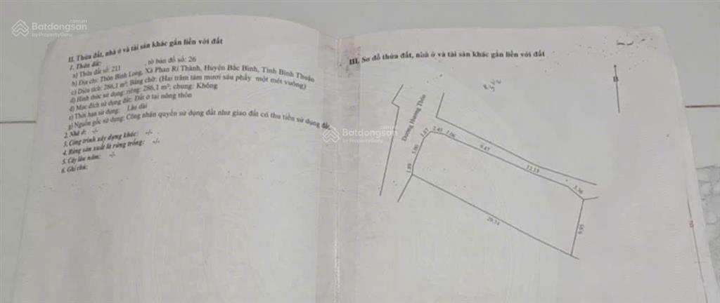 Chính chủ cần bán gấp lô đất 2 mặt tiền đường ngay xã phan rí thành, bắc bình, bình thuận