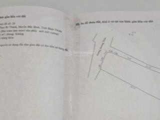Chính chủ cần bán gấp lô đất 2 mặt tiền đường ngay xã phan rí thành, bắc bình, bình thuận