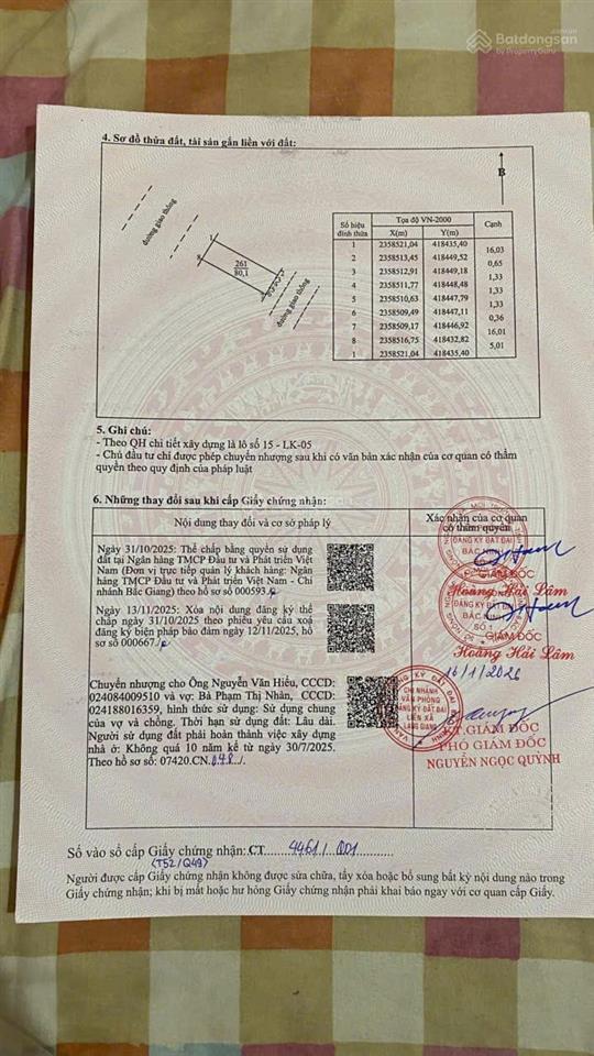 Cần bán lô đất trục chính, 2 mt trước và sau dự án xuân hương lake side, lạng giang, bắc giang