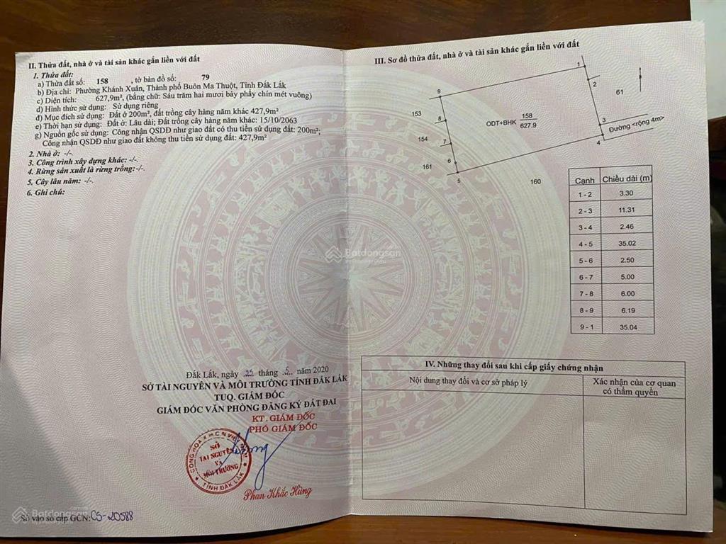 Chính chủ cần bán lô đất vị trí đẹp tiện kd ngay phường khánh xuân, tp. buôn ma thuột, đắk lắk