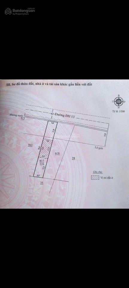 Chính chủ cần bán gấp lô đất mt đường dh 13, xã tu tra, đơn dương, lâm đồng