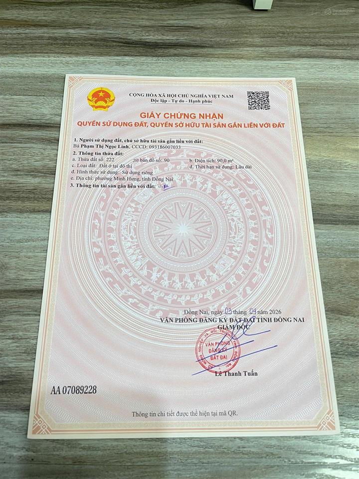 Chính chủ cần bán gấp 2 lô đất liền kề ngay kđt phúc hưng golden, minh hưng, chơn thành, bình phước