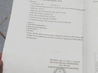 Chính chủ cần bán gấp lô đất ngay thị trấn tân phú, đồng phú, bình phước