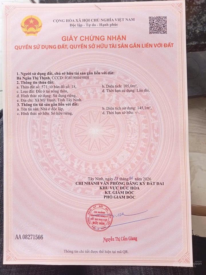 Chính chủ cần bán căn nhà đẹp không gian mở hiện đại ngay xã mỹ hạnh nam, đức hòa, long an