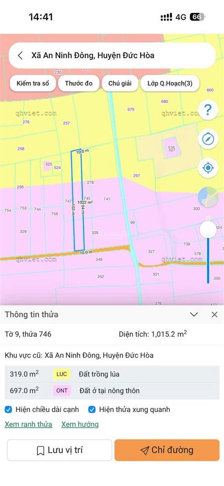 Chính chủ cần bán gấp lô đất quy hoạch thổ cư ngay xã an ninh đông, đức hòa, long an