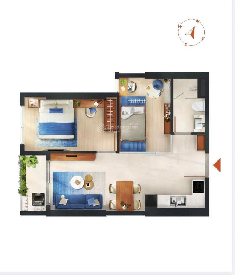 Bán cc monrei saigon, giá cực chất 3,085 tỷ, 52m2, view đẹp tại nguyễn thị minh khai, bình dương