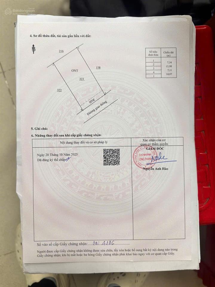 Chính chủ cần bán gấp lô đất ngay xã long phước, long thành, đồng nai