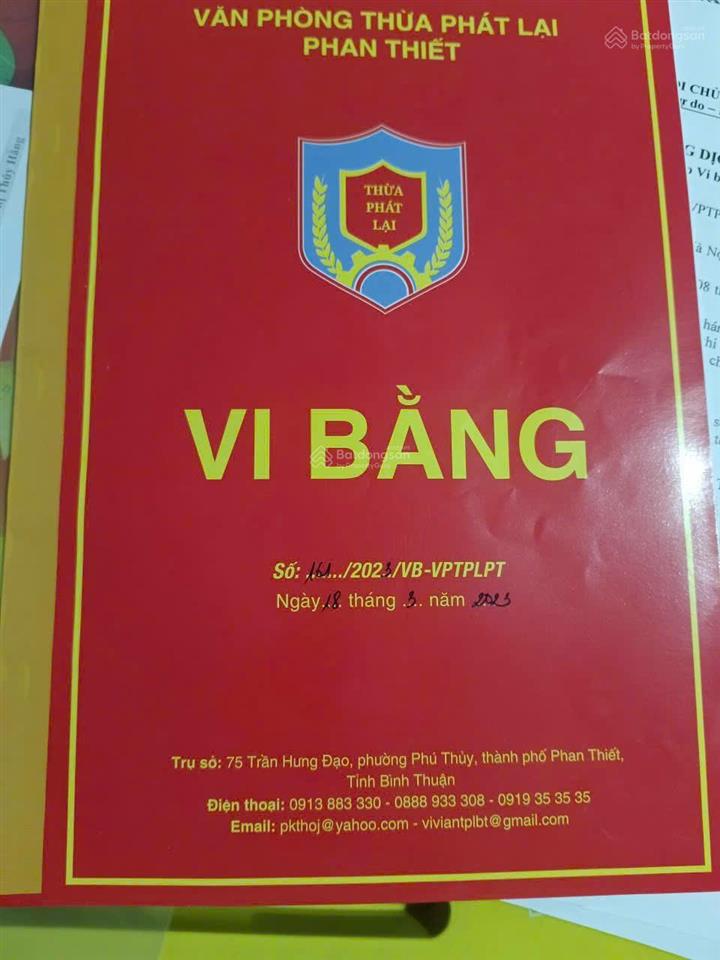 Bán gấp đất 91m² tại phong nẫm, phan thiết, giá tốt 600 triệu vnd