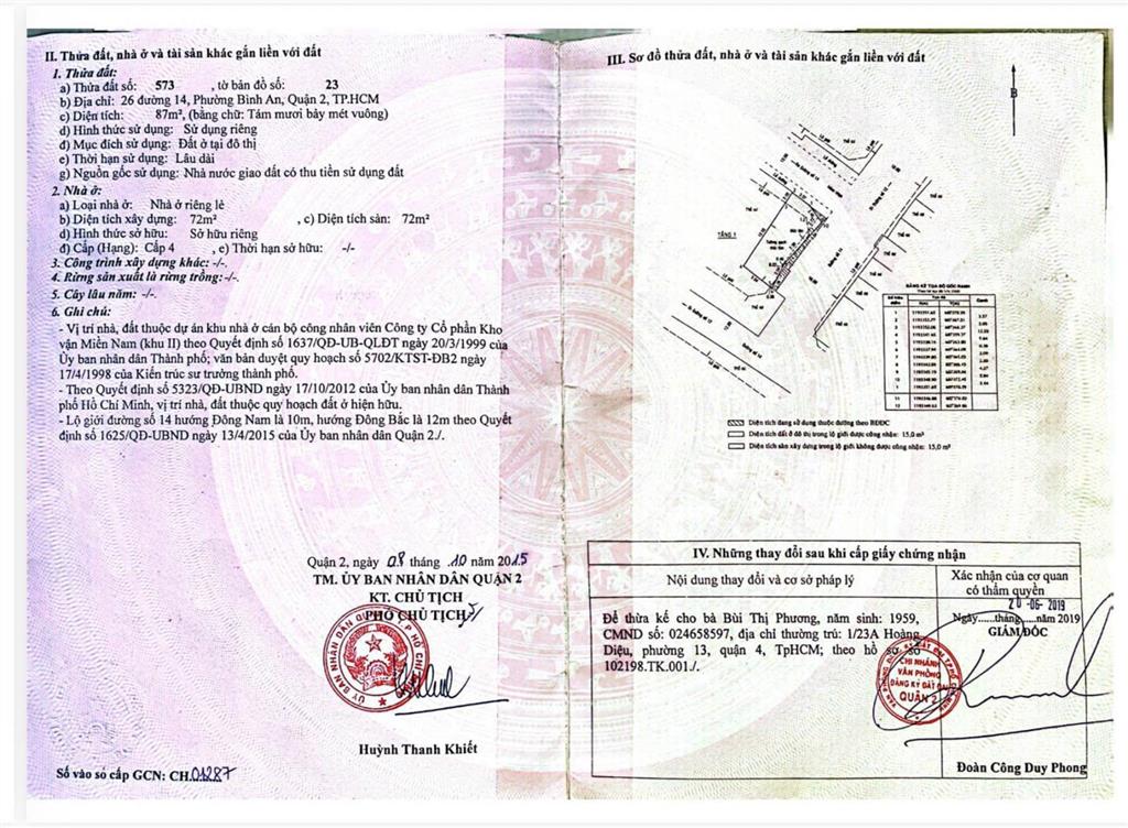 Chính chủ cần bán gấp lô đất góc 2 mt đường ngay phường an khánh, thành phố thủ đức, hồ chí minh