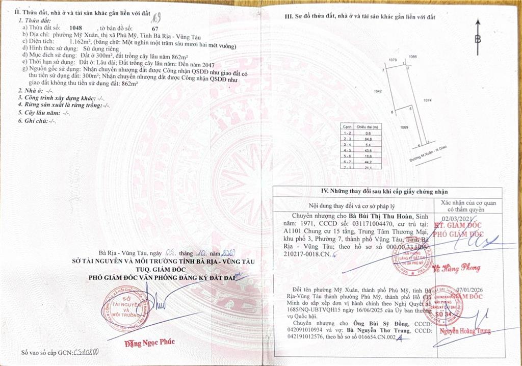 Chính chủ cần bán lô đất tại đường võ văn kiệt, ngay dự án khu nhà ở xã hội b1 mỹ xuân, tp. bà rịa
