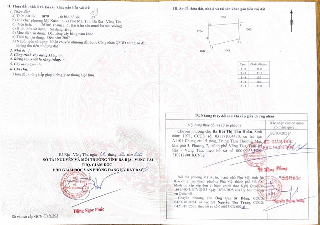 Chính chủ cần bán lô đất tại đường võ văn kiệt, ngay dự án khu nhà ở xã hội b1 mỹ xuân, tp. bà rịa