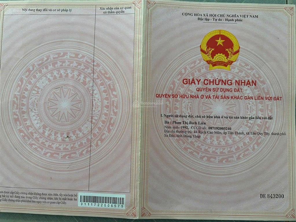 Bán đất tại cồn khương, cái khế, ninh kiều, cần thơ, giá tốt 950 triệu, diện tích 87 m2