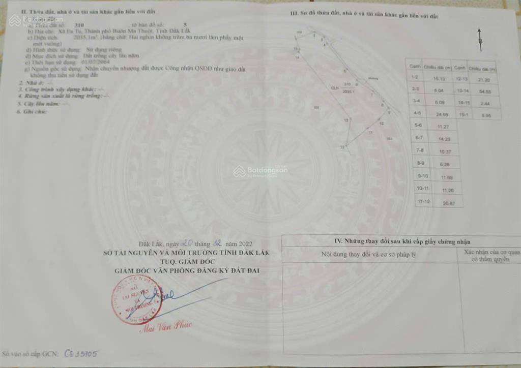 Bán đất tại xã ea tu, 12,9 tỷ, 9000 m2, pháp lý đầy đủ, giá ưu đãi, chính chủ