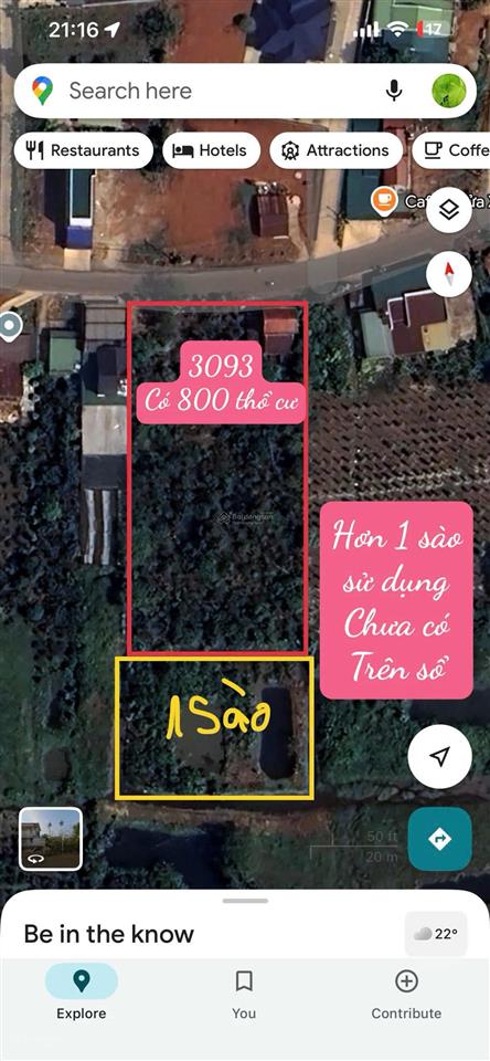Chính chủ cần bán gấp lô đất ngay chợ lộc quảng, bảo lâm, lâm đồng