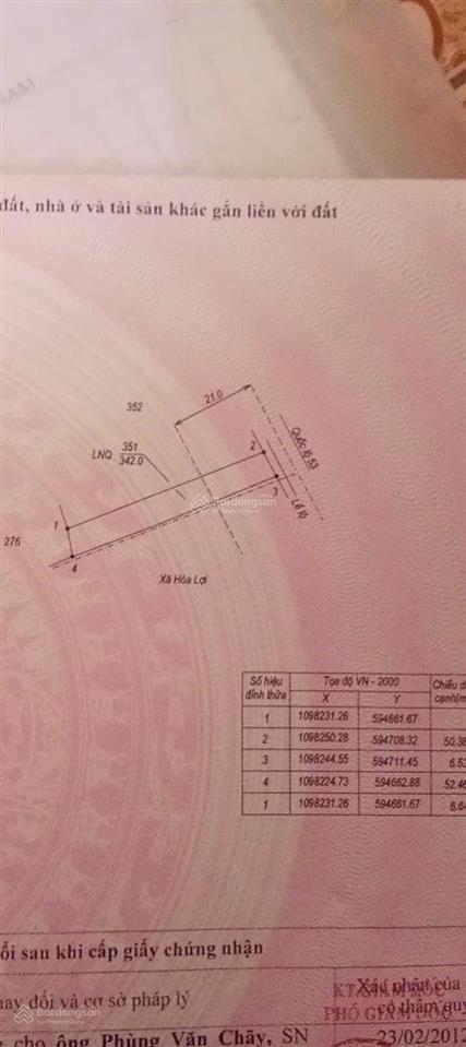 Chính chủ cần bán gấp lô đất mặt tiền quốc lộ 53, phường hòa thuận, châu thành, trà vinh