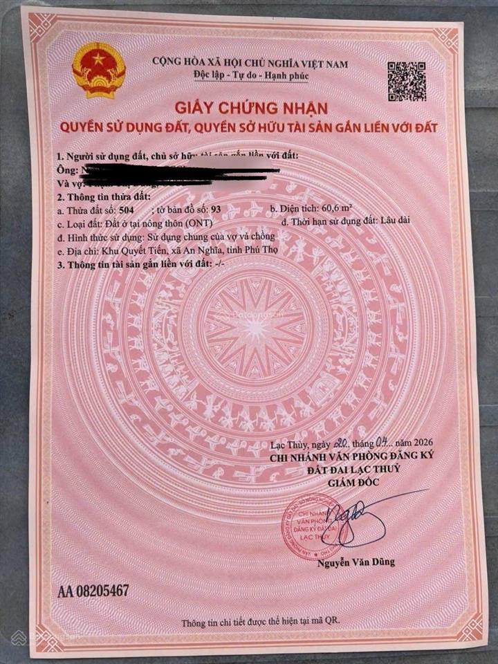 Chính chủ cần bán gấp lô đất ngay tt thị trấn ba hàng đồi, lạc thủy, hòa bình