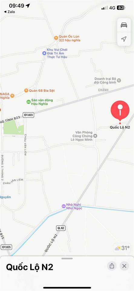 Chính chủ cần bán gấp lô đất vị trí đẹp ngay trung tâm thị trấn hậu nghĩa, đức hòa, long an