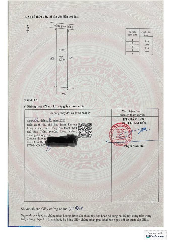 Chính chủ cần bán gấp lô đất vị trí đẹp giá đầu tư ngay xã bàu trâm, tp. long khánh, đồng nai