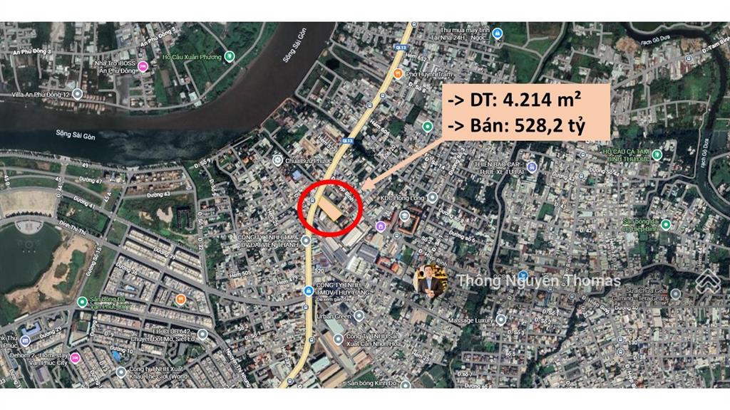 Độc quyền bán khu đất 4.214m² mặt tiền quốc lộ 13, cách vạn phúc city 500m