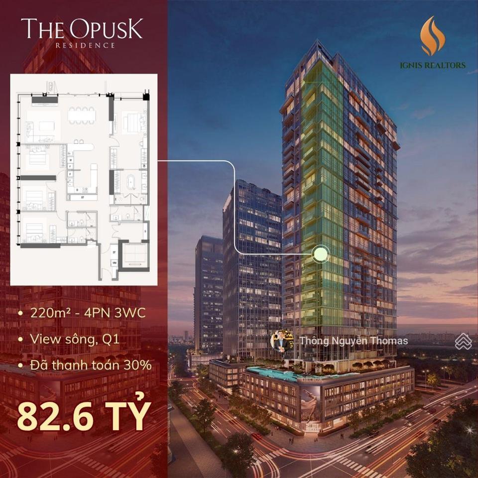 The opusk residence chính chủ gửi bán căn 4pn giá tốt 82.6 tỷ