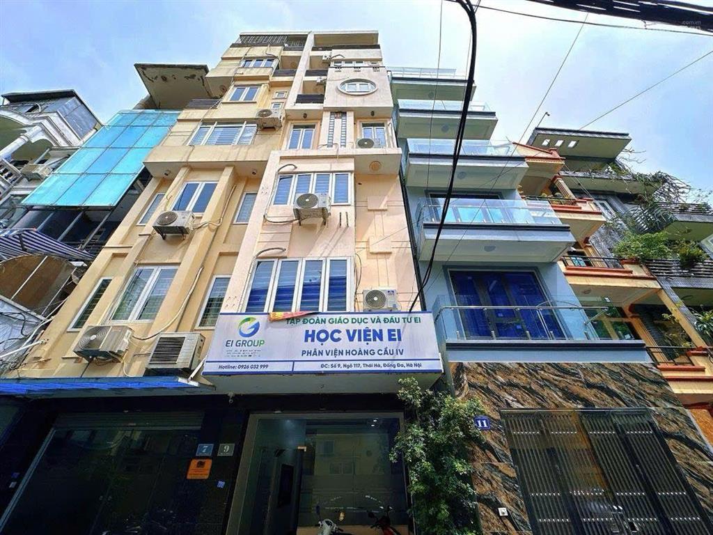 Bán tòa nhà văn phòng thái hà 100m2 xây 7 tầng thang máy thiết kế văn phòng đang cho thuê 100tr