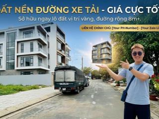 Bán gấp! nền đất sổ hồng riêng, mặt tiền kdc lê bôi, phạm thế hiển quận 8