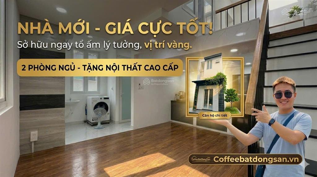 Nhà mới bàn giao ở ngay| 2 phòng ngủ| hẻm an ninh thông thoáng đường phạm thế hiển quận 8