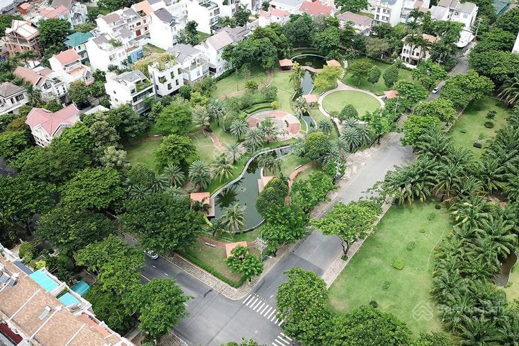 Bán lô đất biệt thự nam thông  phú mỹ hưng, quận 7  giá tốt 77 tỷ / 14mx18m, công viên đối diện