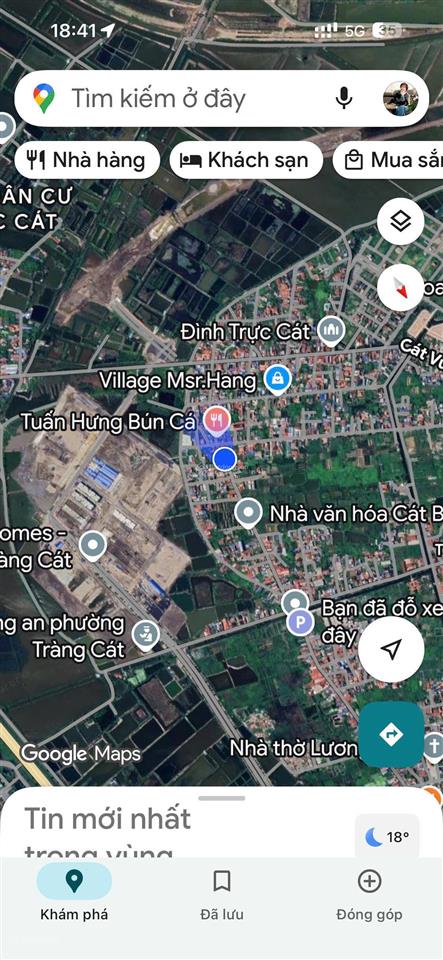 Bán đất mặt đường cát linh (thiện chí), cách vin tràng cát 100m