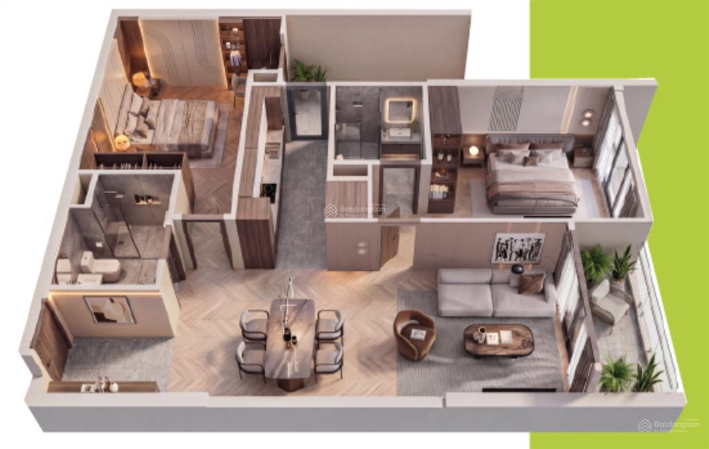 Hàng bán mới. căn 2 ngủ đông nam 61,64m2  giá 5,27 tỷ. điều hoà âm trần, sàn gỗ. ký trực tiếp cđt