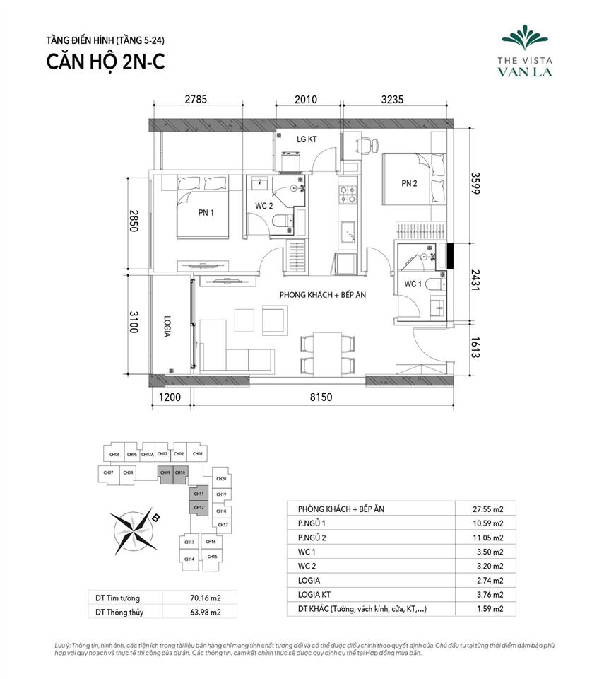 Rẻ nhất thị trường 2n ~ 10m2  5,47 tỷ. giá chuẩn chủ đầu tư  view trường học, view metro rất đẹp