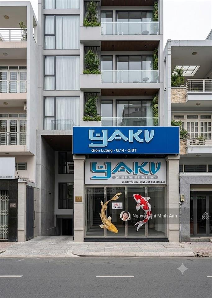 76 tỷ! bán mặt tiền ngay lê quang đinh, phường 14, quận bình thạnh  8x40m  xây hầm 7 tầng