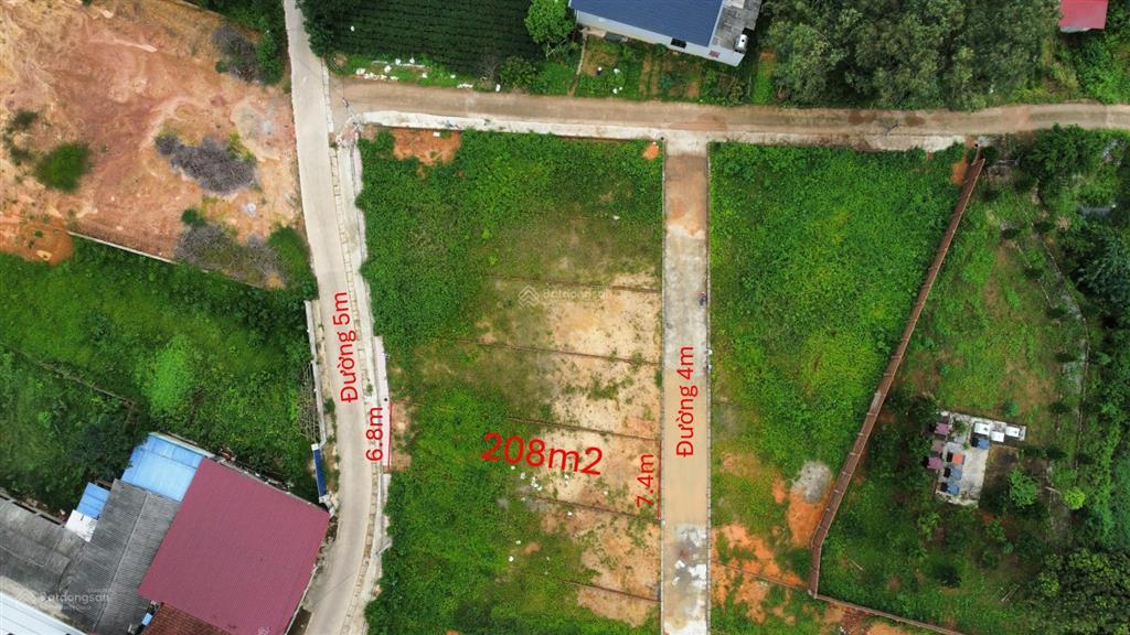 Bán đất bắc sơn ss, đường thông 5m, 208m2, mt 6.8m, chào bán 1.65 tỷ, hơn 100m ra đường đô lương