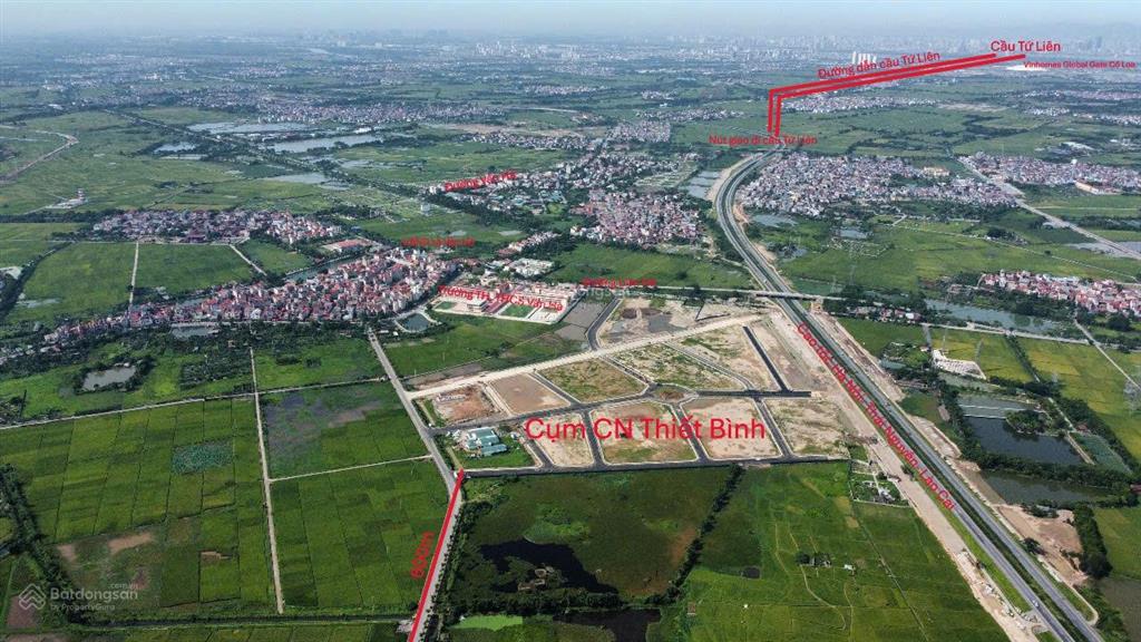 Bán đất vân hà vuông đẹp, 10m ra ô tô, 40m2, mt 4.5m, chào 2.45 tỷ, đầu tư  xây ở, cụm cn