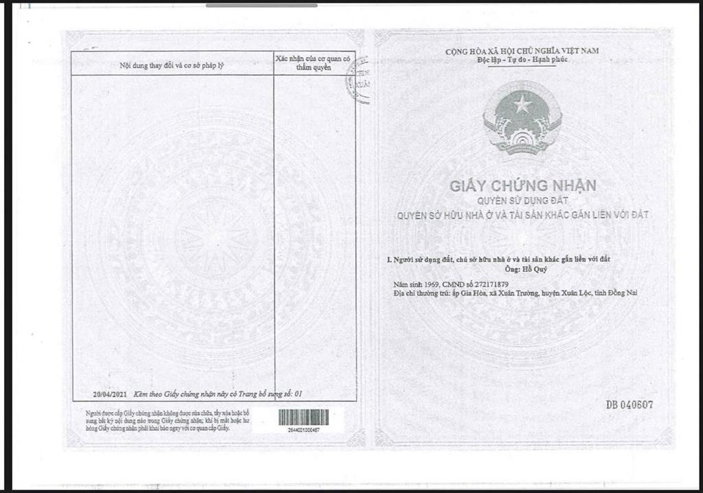 Chính chủ cần bán đất trồng cây lâu năm, có cây tràm 2 năm
