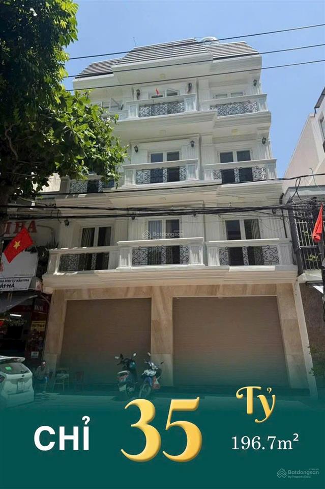 Bán nhà 4 tầng mặt tiền đường hoàng văn thụ dt 196,7m2, đang có hđ thuê 70tr/tháng, giá 35 tỷ