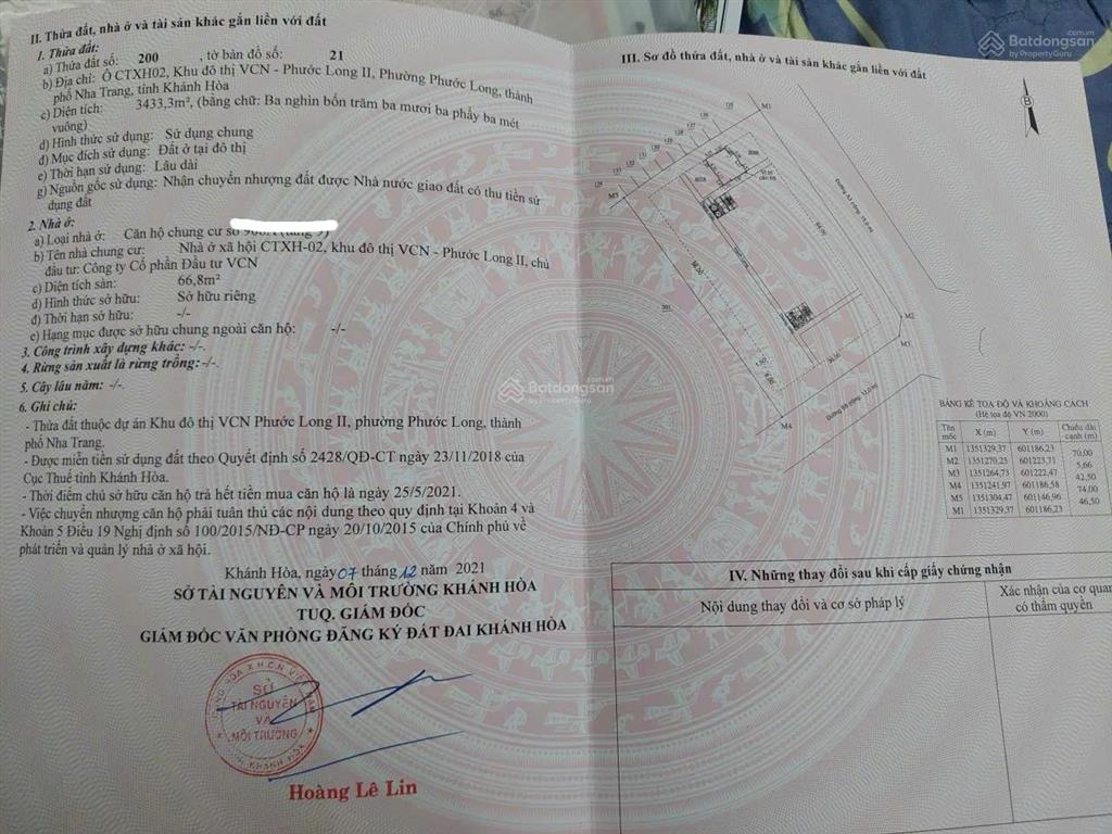 Bán gấp căn hộ 2pn xh2 vcn phước long dt 67m2, tầng cao, view sông, nội thất trống, giá 2,4 tỷ