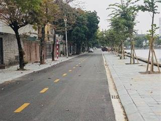 Bán lô đất biệt thự mặt phố Đoàn Nhữ Hài, ph Quang Trung, TP HD, 135m2, mt 7.5m, view hồ