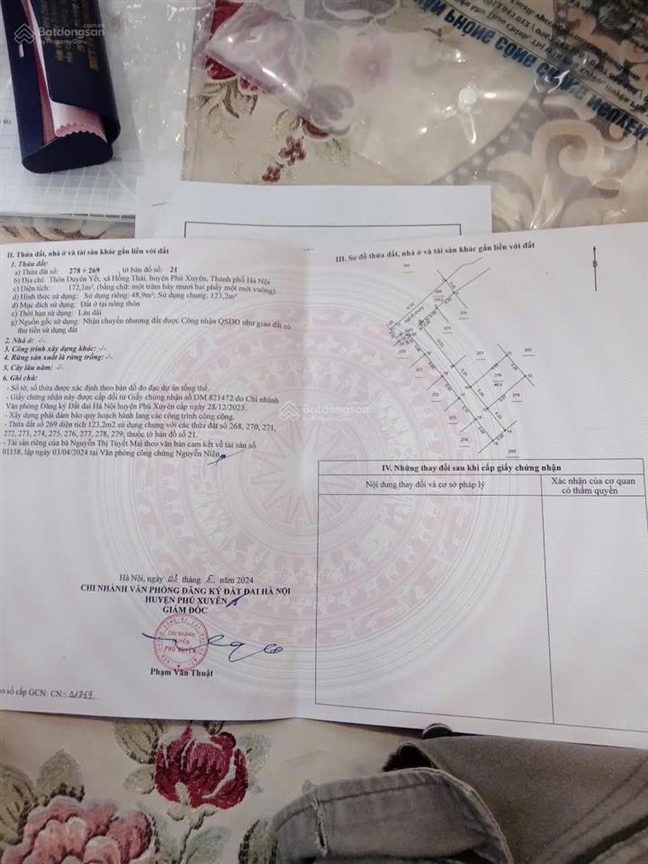 Bán đất tại hồng tháiphú xuyên