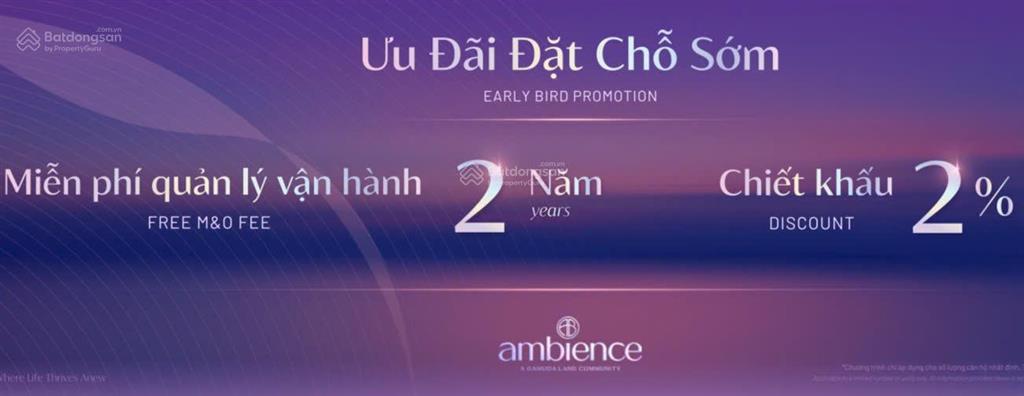 Phân phối trực tiếp gamuda the ambience  aeon mall hải phòng  quý 3/2026