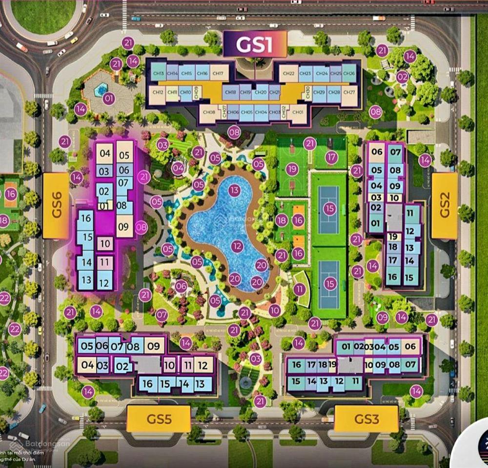 Gs6 the miami vin tây mỗ 3n 80m2, bc đông nam, view bể bơi. chỉ 6.88 tỷ bao thuế phí sang tên