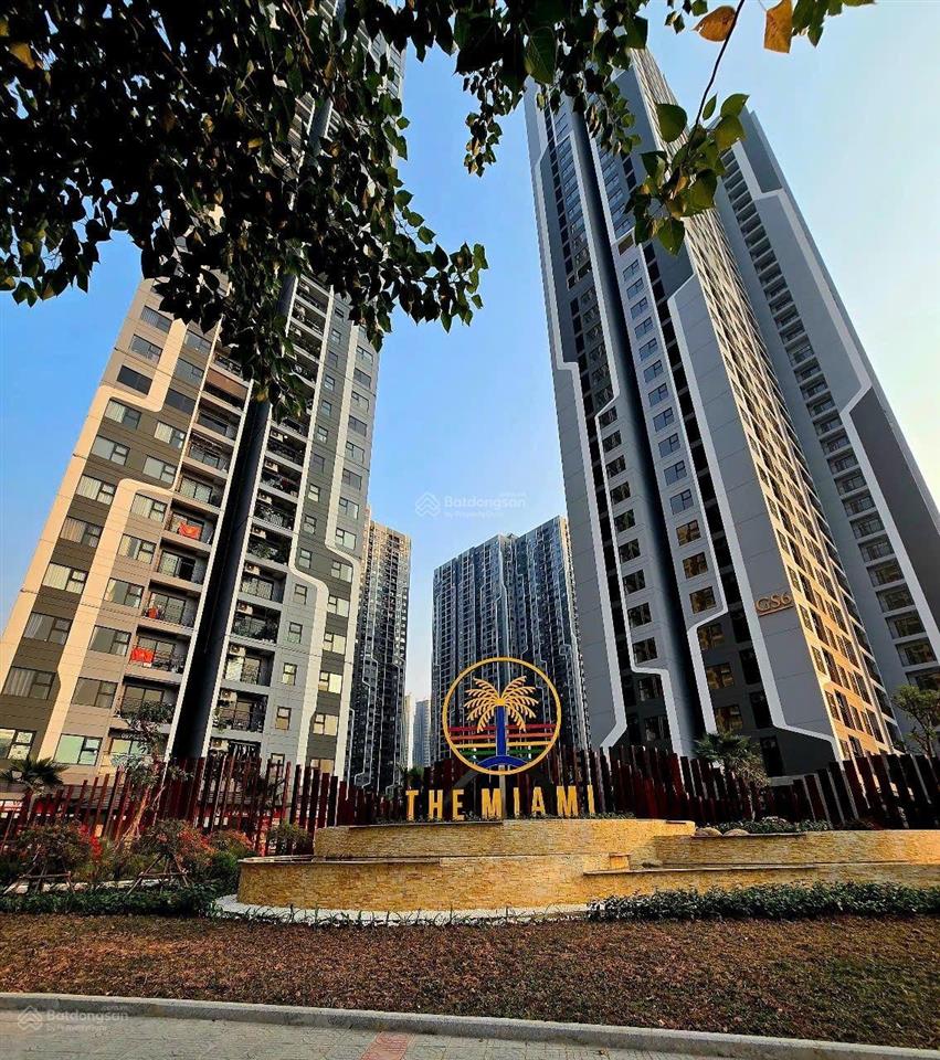 Gs6 the miami vin tây mỗ 3n 80m2, bc đông nam, view bể bơi. chỉ 6.88 tỷ bao thuế phí sang tên