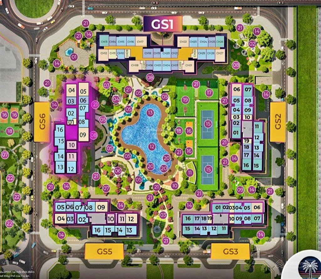 The miami vin tây mỗ. gs5 2n 64m2. chỉ 5,320tỷ bao thuế phí. nhà mới nhận. hướng mát căn góc thoáng